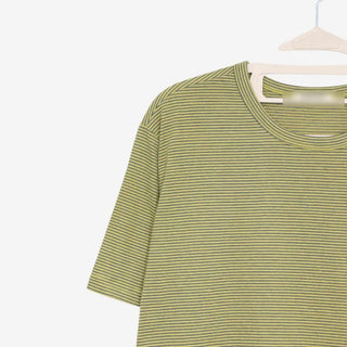 [2 colors] Striped Loose Fit Short Sleeve T-Shirt