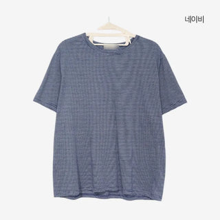 [2 colors] Striped Loose Fit Short Sleeve T-Shirt