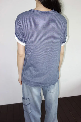 Denim wide-leg pants