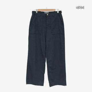 [4 colors] Cotton Wide Pants