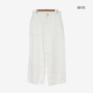 [4 colors] Cotton Wide Pants
