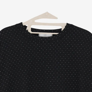 [2 colors] Polka Dot Frill Blouse
