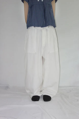 [2 colors] Roche Stripe Shirt Blouse
