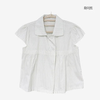 [2 colors] Roche Stripe Shirt Blouse