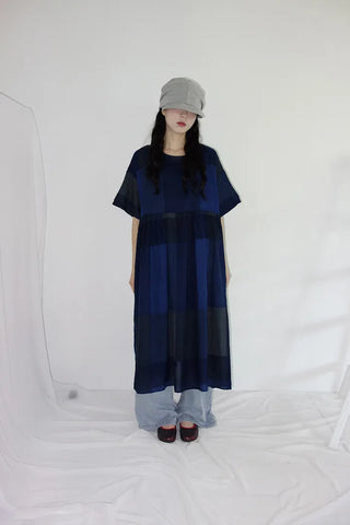 Jeans Oversized Fit Check Long Dress