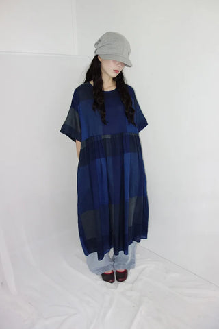 Jeans Oversized Fit Check Long Dress