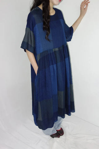Jeans Oversized Fit Check Long Dress