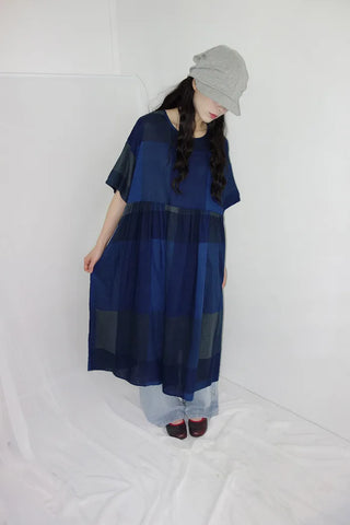 Jeans Oversized Fit Check Long Dress