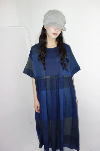 Jeans Oversized Fit Check Long Dress