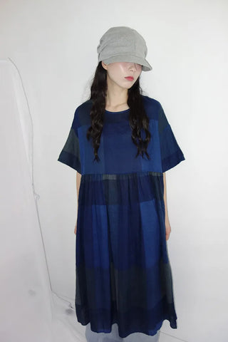 Jeans Oversized Fit Check Long Dress