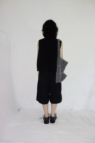 [3 colors] Tiered Can-Can Wide Bermuda Pants