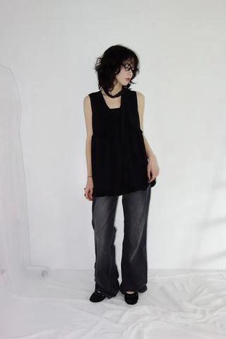 [2 colors] Timothy Frill Blouse