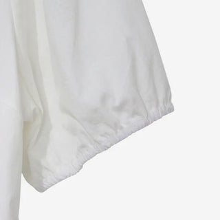 Desha Lace Frill Puff Blouse
