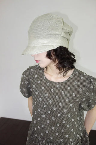 [2 colors] Rashido Dot Check Blouse