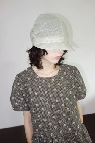 Maris See-through Shirred Brim Hat