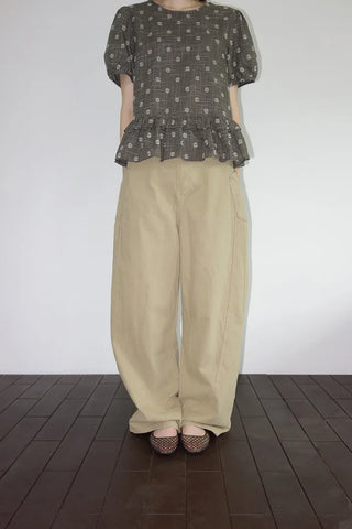 Maris See-through Shirred Brim Hat