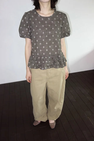 Maris See-through Shirred Brim Hat