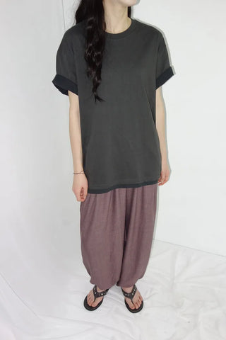 [4 colors] Layered Color Short-Sleeve T-Shirt
