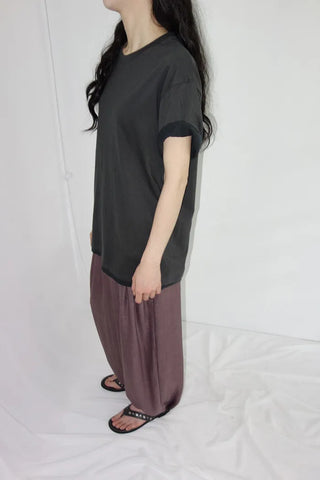 [4 colors] Layered Color Short-Sleeve T-Shirt