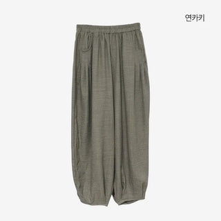[4 colors] Creton Banding Balloon Pants