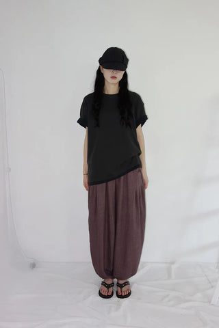 [4 colors] Creton Banding Balloon Pants
