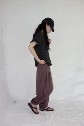 [4 colors] Creton Banding Balloon Pants