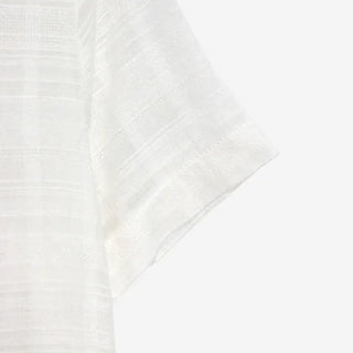 [2 colors] Clérie Jacquard Short-Sleeve Shirt