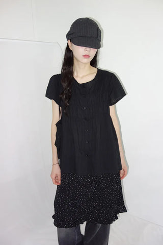 [3 colors] Hamellow Fit Shirred Blouse