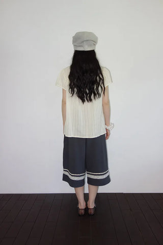 [3 colors] Hamellow Fit Shirred Blouse