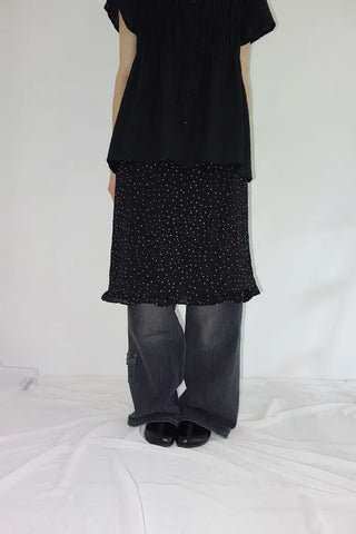 [3 colors] Hamellow Fit Shirred Blouse