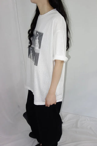 [2 colors] Doc Overfit Print Short Sleeve T-Shirt