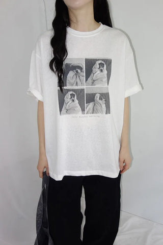 [2 colors] Doc Overfit Print Short Sleeve T-Shirt