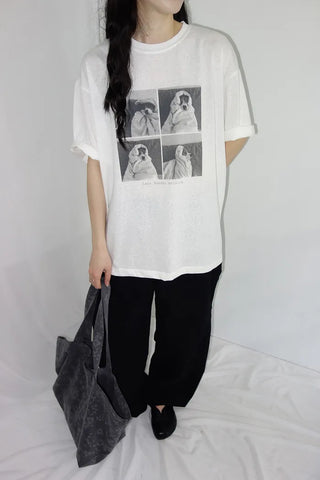 [2 colors] Doc Overfit Print Short Sleeve T-Shirt