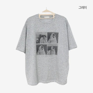 [2 colors] Doc Overfit Print Short Sleeve T-Shirt