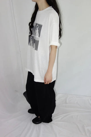 [2 colors] Doc Overfit Print Short Sleeve T-Shirt