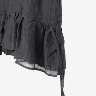 [3 colors] Elise Sheer Shirred Blouse