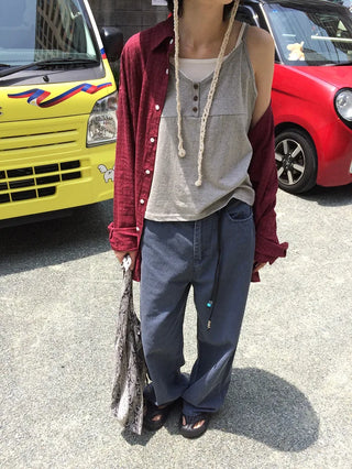 [3 colors] Tomac Straight Wide Pants
