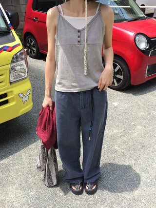 [3 colors] Tomac Straight Wide Pants