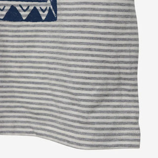 [3 colors] Baho Print Ringer Short-Sleeve T-Shirt