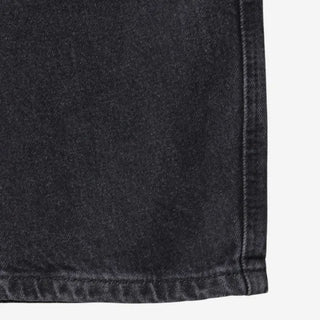 [4 colors] Denim Curved Wide Pants