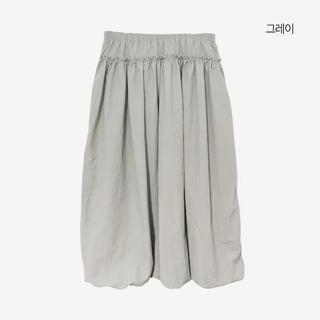 [3 colors] Bath Rock Frill Pumpkin Long Skirt
