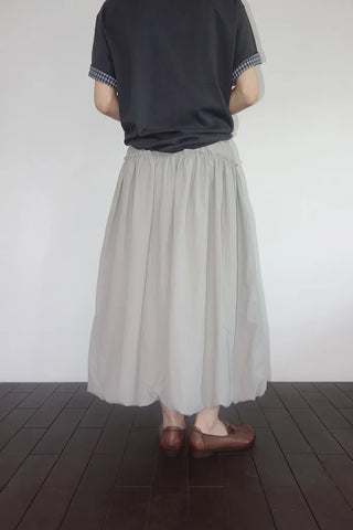 [3 colors] Bath Rock Frill Pumpkin Long Skirt