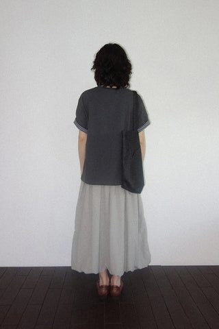 [3 colors] Bath Rock Frill Pumpkin Long Skirt