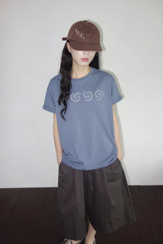 [2 colors] 7-part banded Bermuda shorts