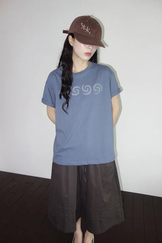 [2 colors] 7-part banded Bermuda shorts