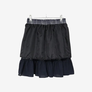 [3 colors] Haron check frill mini skirt