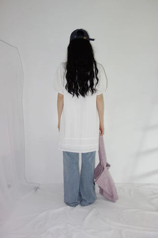 [4 colors] Denim Banding Bootcut Pants