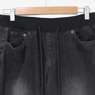 [4 colors] Denim Banding Bootcut Pants