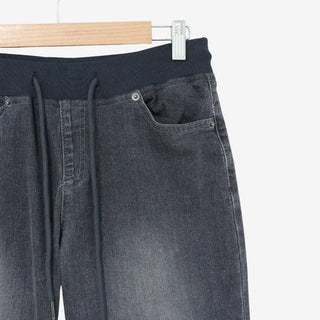 [4 colors] Denim Banding Bootcut Pants