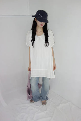 [4 colors] Denim Banding Bootcut Pants